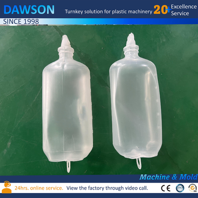 Mô hình hóa chất dẻo dẻo của chai nước muối Pe Extrusion Blow Molding Machines For Hanging 500ml Bottle Pp