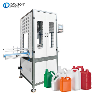 Máy tự động nhựa 5L 10L 20L Jerrycan trống chai miệng cổ và máy cắt tỉa Máy nghiền miệng chai