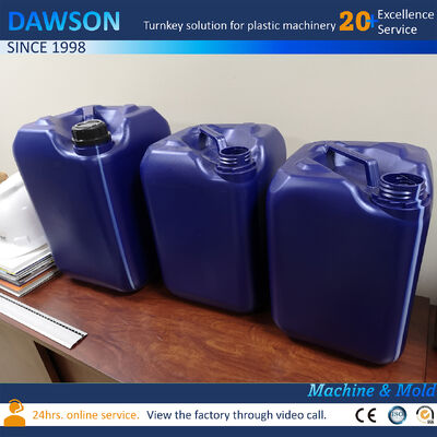 Sản lượng 130 Kg/giờ, Máy thổi khuôn đúc HDPE thùng phuy nhựa 20 lít, kích thước 4.4 x 3.4 x 3.6 mét