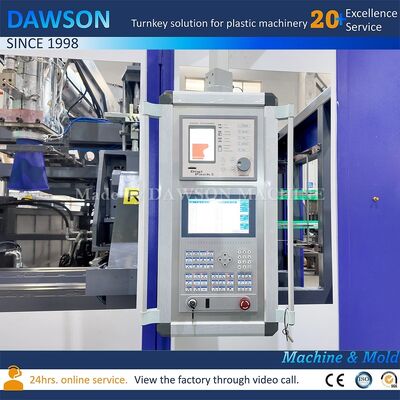 Máy ép thổi nhựa khu vực gia nhiệt 4 vít HDPE Dây chuyền sản xuất chai bình chứa lực kẹp 270 KN Công nghệ
