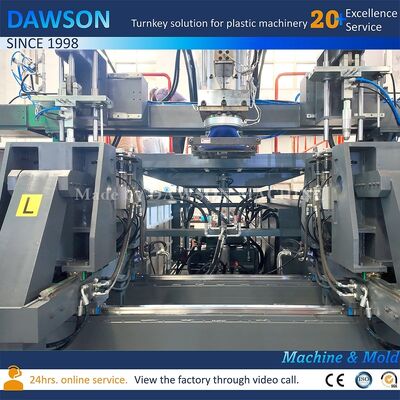 Máy ép thổi nhựa khu vực gia nhiệt 4 vít HDPE Dây chuyền sản xuất chai bình chứa lực kẹp 270 KN Công nghệ