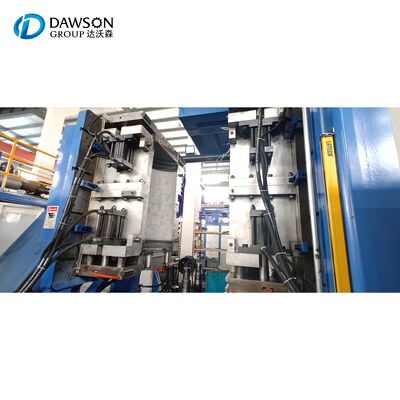 Máy làm thùng IBC tự động kiểu đầu tích lũy, máy thổi thùng IBC với công suất gia nhiệt trục vít 88kw