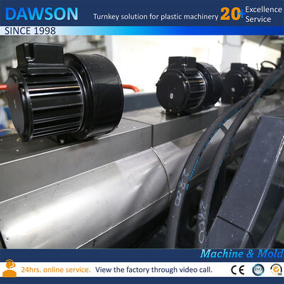 Máy ép thổi HDPE bình chứa 5L 10L, công suất gia nhiệt trục vít 138kw, khuôn ép thổi hai trạm, hành trình mở khuôn 250-600mm