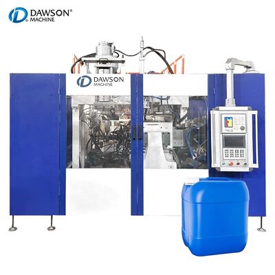 Lượng sản xuất 130 kg mỗi giờ Máy thổi nhựa Jerrycan Đơn vị đơn Đơn vị đầu chết đơn với bảng điều hành tiếng Anh