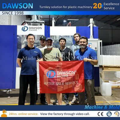 660 Milimeter Mold Platen Kích thước 270 Kilonewton Clamping Force Tự động hoàn toàn 20 lít nhựa Jerry Can Extrusion Blow Molding Machine