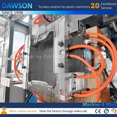 13.8kw Screw Heating Power Double Station Canister Making Machine for PE Plastic Pesticide Bottle Extrusion Blow Molding