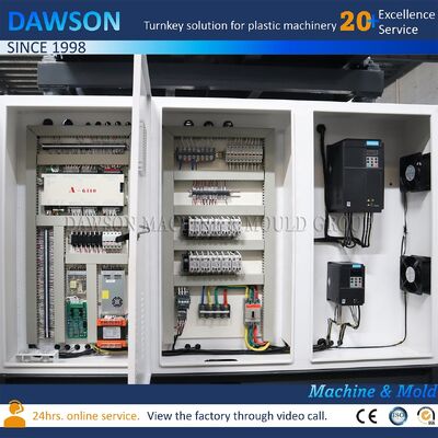 chai Double Station Hdpe Extrusion Blow Molding Machine Screw L D Ratio 24 Được thiết kế để sản xuất chai sữa 1,5L