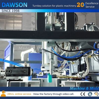 Máy thổi khuôn tự động với công suất gia nhiệt đầu khuôn 8kw cho chai HDPE miệng rộng kháng hóa chất 1L-5L