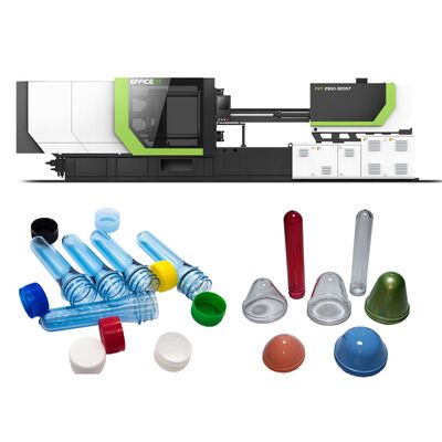 Máy đúc phun PET Preform với tốc độ vít từ 1 đến 180 vòng / phút 200 tấn lực kẹp và động cơ servo tiết kiệm năng lượng