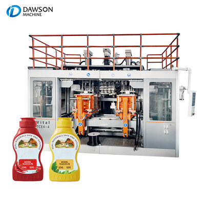 30kw Extruder Motor Power Double Station HDPE Extrusion Blow Molding Machine cho 1 lít 3 lít chai nước sốt đậu nành