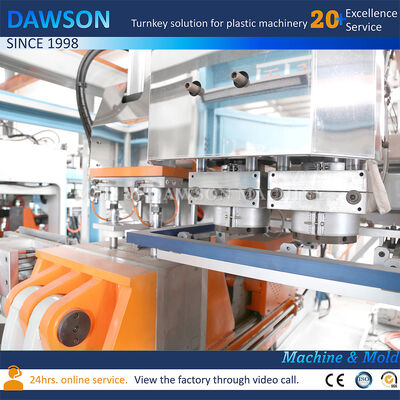 Máy đúc thổi đùn hai trạm hoàn toàn bằng điện cho can nhựa HDPE dung tích 3L 5L