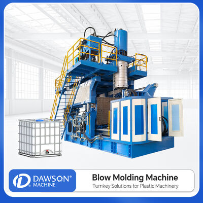 1000L Capacity Extrusion Blow Molding Machine with Accumulator Head Design for High Productivity IBC Tank Production Máy đúc ép với đầu tích lũy thiết kế cho sản xuất xe tăng IBC năng suất cao